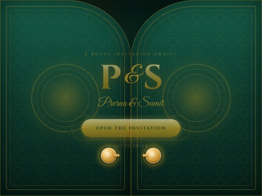 Royal Mughal Palace wedding website preview